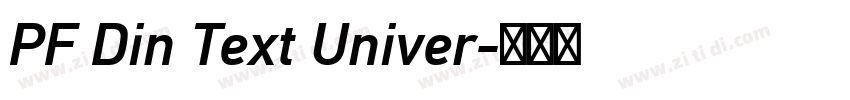 PF Din Text Univer字体转换